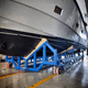Bootsgestell für Kiel / mobil / 4-Punkt Auflage / Schwertransport