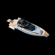 Motoryacht für Kreuzfahrten / Open / mit Doppeldeck / IPS POD