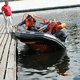 Rettungsboot / Außenborder / Aluminium / Festrumpf-Schlauchboot