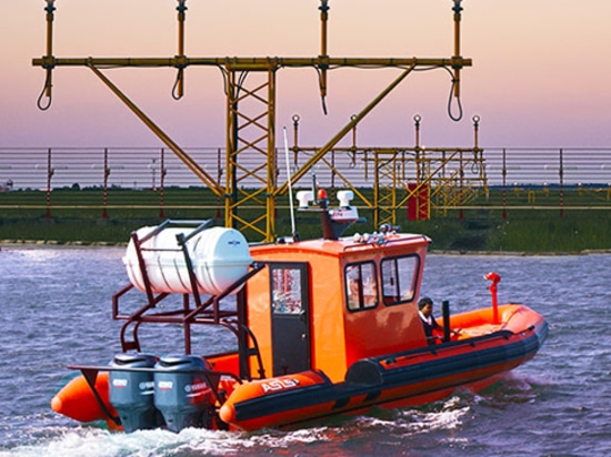 ASIS 9,5m Flughafen-Rettungsboote auf dem Weg nach Afrika