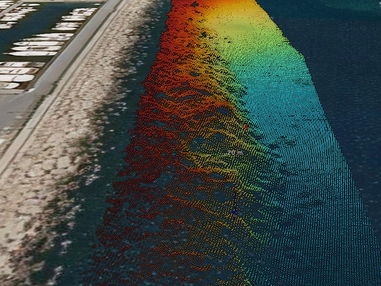 FALLSTUDIE MULTIBEAM ECHOSOUNDER integriert in SB 100 PRO USV für Inspektionen und Bathymetrie