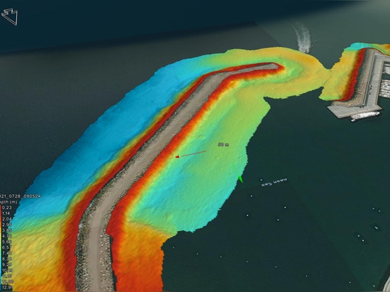 FALLSTUDIE MULTIBEAM ECHOSOUNDER integriert in SB 100 PRO USV für Inspektionen und Bathymetrie