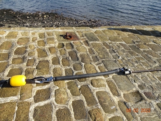 Foto des Elastomers in unserem schlagfesten Festmacher