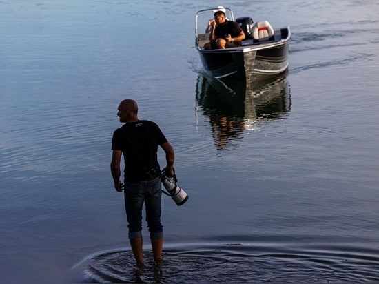 Foto-Shooting auf dem Wasser