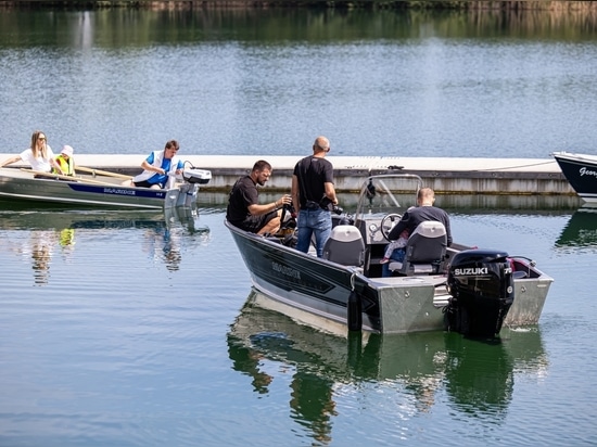 Foto-Shooting auf dem Wasser