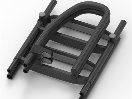 Abnehmbare Carbon-Leiter Breite 600 mm