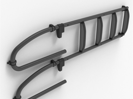 Abnehmbare Carbon-Leiter Breite 600 mm