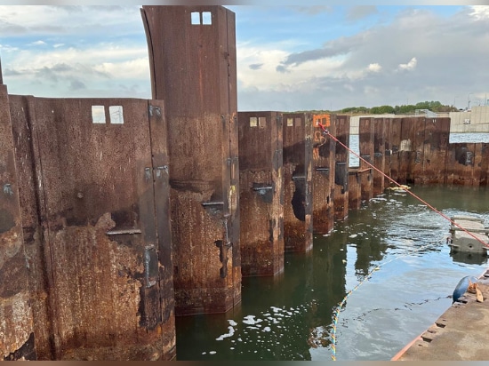 Präzises Schneiden beim Afsluitdijk-Projekt in den Niederlanden