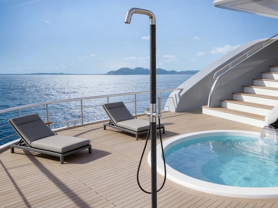 Die abnehmbare Deckdusche von I-Carbon.