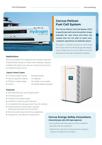 Corvus Pelican Fuel Cell System