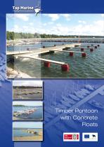 Timber Pontoon with Concrete Floats