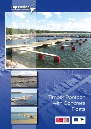 Timber Pontoon with Concrete Floats