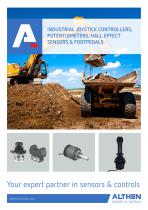 INDUSTRIAL JOYSTICK CONTROLLERS, POTENTIOMETERS, HALL EFFECT SENSORS & FOOTPEDALS