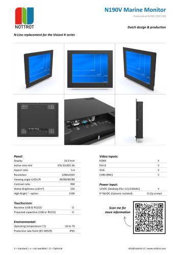 N190V Marine Monitor