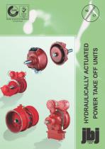 Hydraulically actuated power take off units