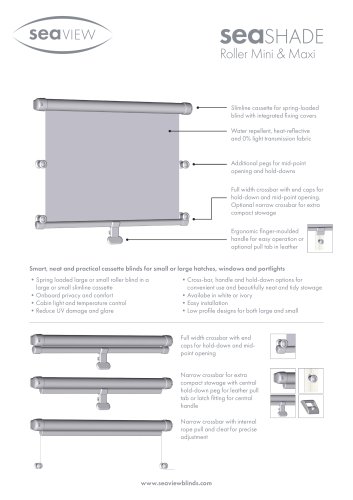 seaSHADE Roller Mini & Maxi