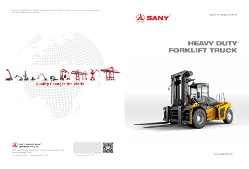 SANY Forklift truck SCP130A