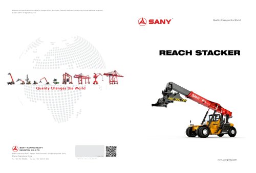 SANY reach stacker SRSC3532H1-L