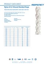 Nylon 8/12 Strand Braided Rope