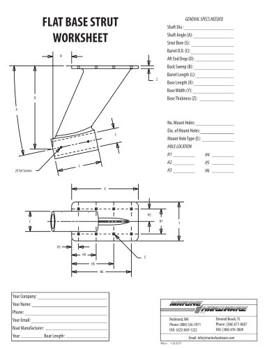 Flat Base Strut