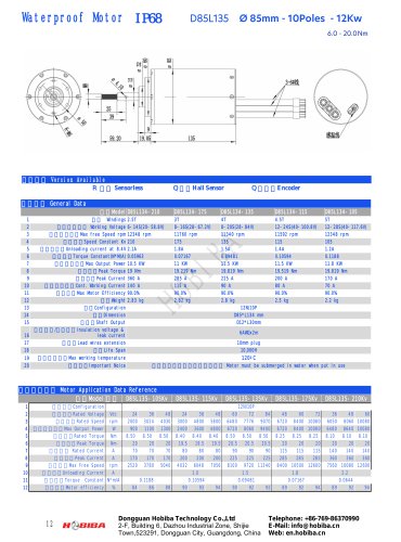 Electric motor D85L134 series