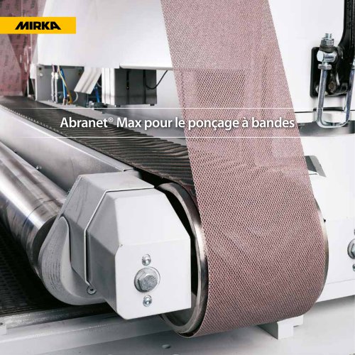 Abranet&reg; Max f&uuml;r Schleifarbeiten mit Bandschleifer