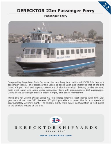 DERECKTOR 22m Passenger Ferry