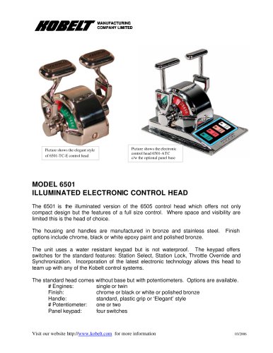 6501 - Product Spec Sheet