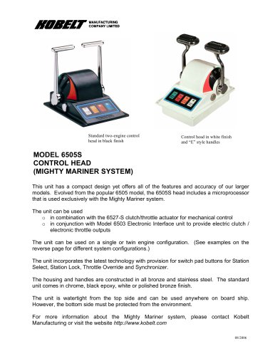 6505S - MM - Product Spec Sheet