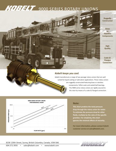 9000 Series Rotary unions