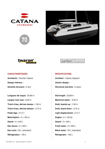 specifications c70