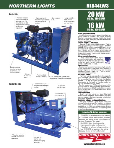 NL844LW3: 20-16 kW Northern Lights Industrial Generator