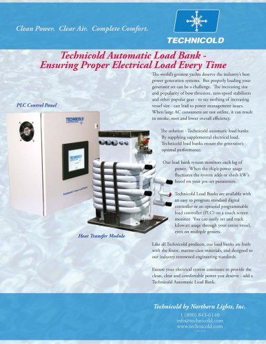 Technicold Automatic Load Banks Brochure