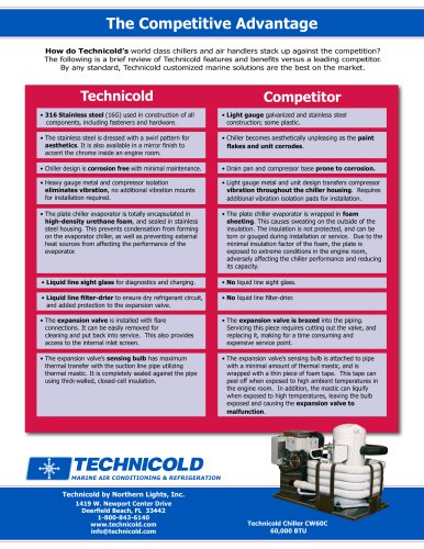 Technicold Competitive Advantage Brochure