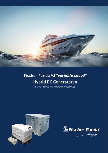 Fischer Panda Variable-Speed Hybrid DC Generatoren