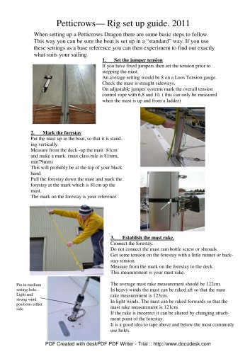 Petticrows? Rig set up guide. 2011