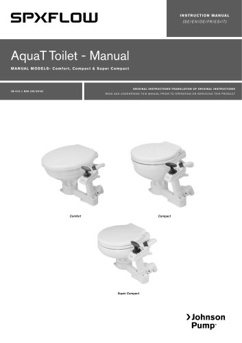 Marine Lavatory Systems AquaT Manual Toilets