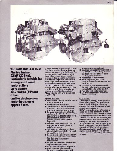 BMW Marine Engine D35 Diesel