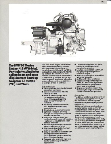 BMW Marine Engine D7 Diesel