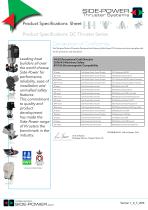 Product Specifications DC Thruster Series