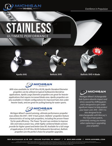 2016 Stainless Steel XHS Application Chart