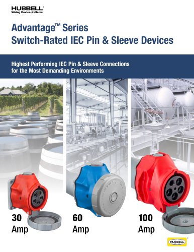 Advantage™ Series Switch-Rated IEC Pin & Sleeve Devices