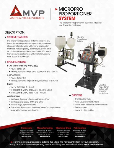 MICROPRO PROPORTIONER  SYSTEM
