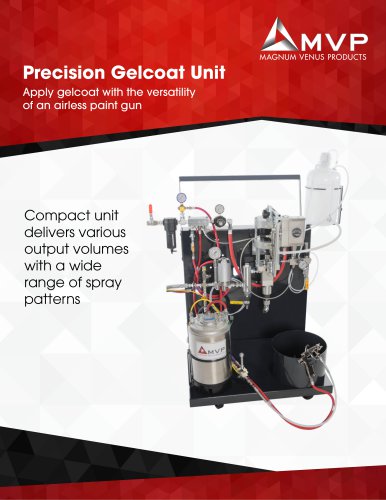 Precision Gelcoat Unit Apply gelcoat with the versatility of an airless paint gun