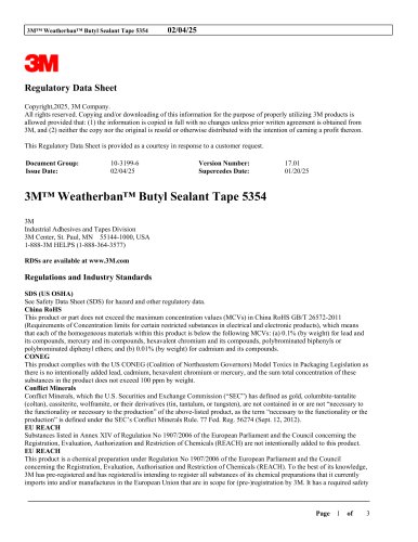 Weatherban™ Butyl Sealant Tape 5354
