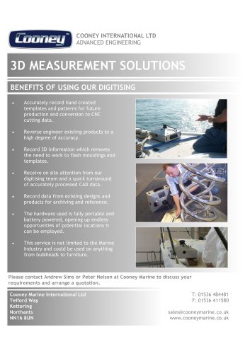 3D Digitising Fact Sheet