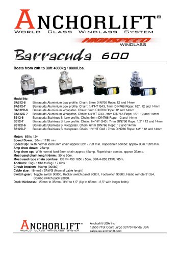 Windlass Reference Guide (US)