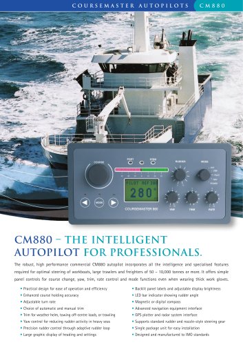 CM880 – The Intelligent Autopilot for Professionals