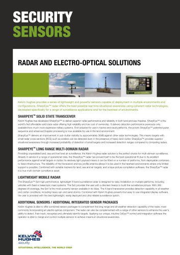 Radar and electro-optical solutions