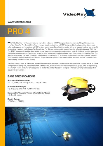 VideoRay Pro 4 ROVs